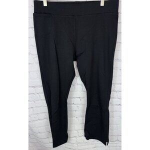 AMERICAN GIANT Women’s No BS Ponte Pants Size 16 Black Pull On Stretch Skinny